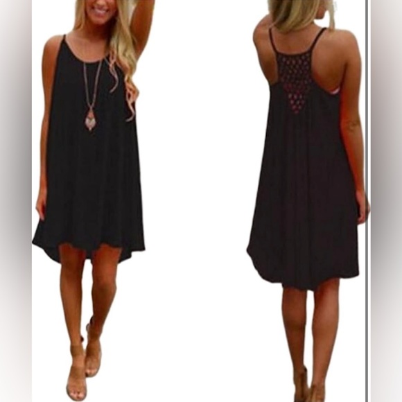 New Black Summer Dress Sz S - Picture 4 of 6